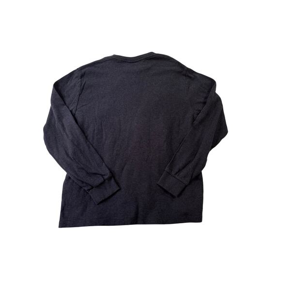 FRAME Heather Midnight Navy Long Sleeve Tee – Size Large - Picture 5 of 5